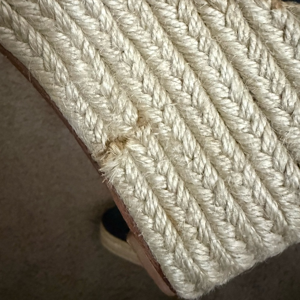 Joie Black Woven Wedge Espadrilles - Picture 3 of 8